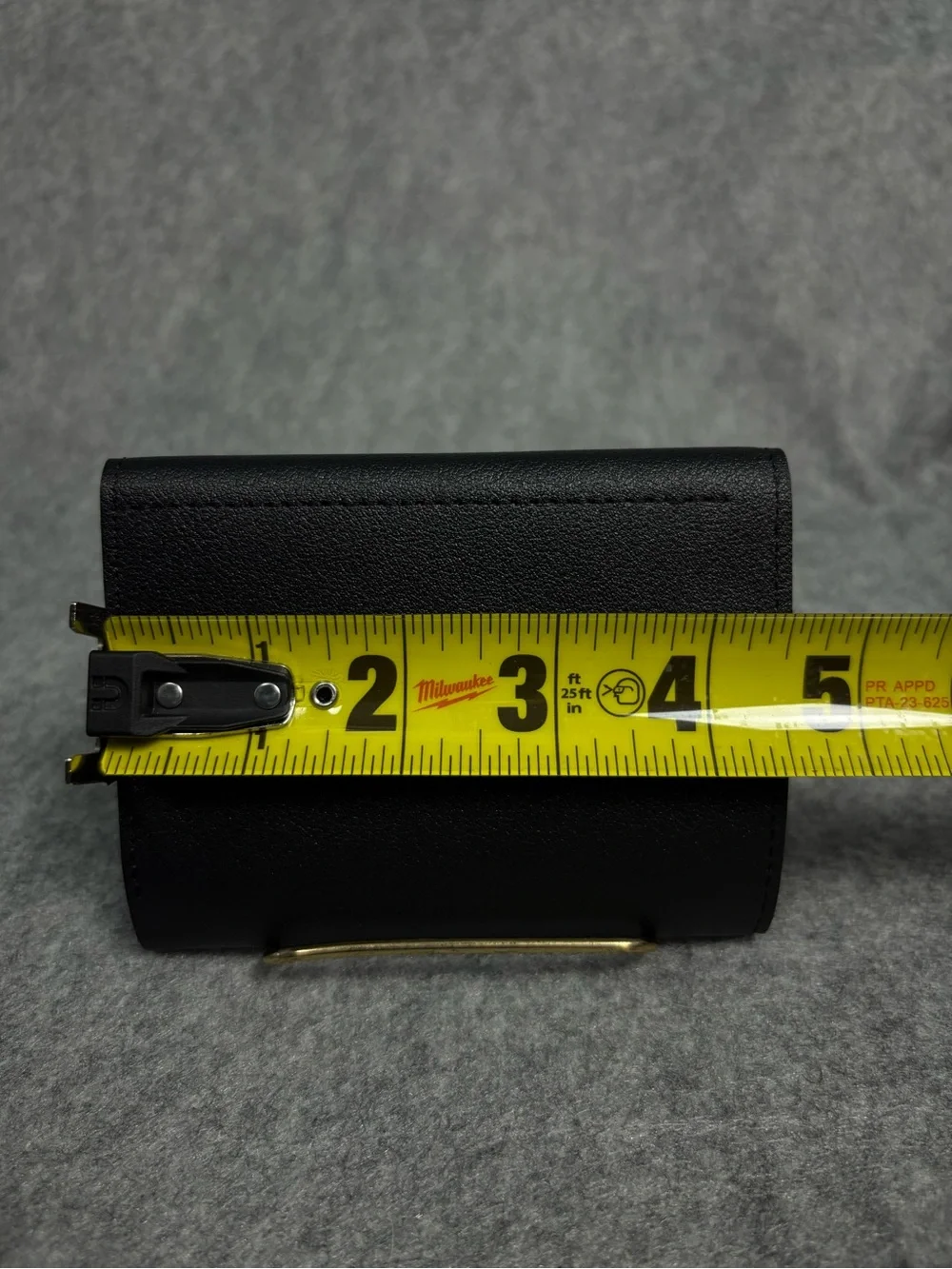 Black Trifold Wallet ID Window Coin Pocket Card Holder